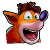 Crash Bandicoot's mugshot from Crash Team Racing Nitro-Fueled