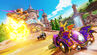 Spyro and Hunter racing on Spyro Circuit