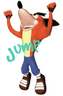 Render of Crash jumping from the Japanese manual.