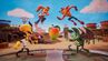 Cortex, Coco, Crash and Catbat in Calamity Canyon