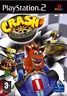 Crash on the PAL PlayStation 2 box art of Crash Nitro Kart
