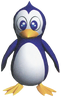 Japanese render of a penguin