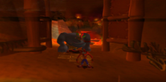 The gorilla implemented into gameplay.