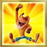 Crash in the icon of the "Playing Favorites" trophy