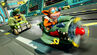 Crash and Tiny racing in Android Alley.