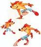 Crash poses