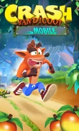 The second prototype iteration, with the placeholder title Crash Bandicoot Mobile