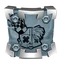 The icon for the "Mech Wrecked, Again!" achievement, depicting N. Gin's frowning face with X's over the eyes.