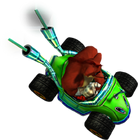 Crunch in a Team Trance kart