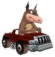 Dingodile as seen in Crash Bandicoot Nitro Kart 2.