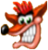 Crash's mugshot from Crash Bash