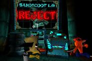 The lab of Cortex Castle as seen in the intro of the first Crash Bandicoot game