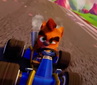 Baby Crash after losing a race