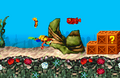 Crash in his scuba gear in Shipwrecked in The Huge Adventure