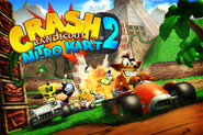 Promo art for Crash Bandicoot Nitro Kart 2