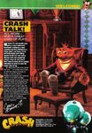 An interview with Crash from the Official Crash Bandicoot Magazine - note the Spyro mention in the text, and the easter egg above the fireplace in the background