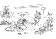 Twinsanity wumpa islands concept.jpg (184 KB) Concept art showing the Academy in the Wumpa Archipelago