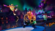 Dingodile, Crash and Catbat in Jazz Junction.