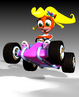 Promotional artwork of Coco in her kart