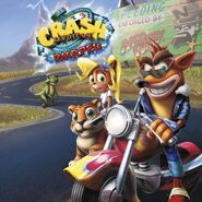 Coco on the NST recreation of the NTSC-U box art of Crash Bandicoot: Warped