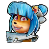 Megumi's mugshot from Crash Team Racing Nitro-Fueled