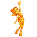 Elora's Hiya! emote.