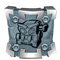 The icon for the "The Future is Clear" achievement, depicting a Missile Robot's head.