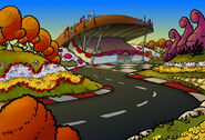 Concept art of an alternate autumn color palette