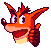 Crash's happy emote in the Japanese version