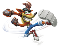 Promo art of Crash for Skylanders
