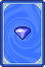 The blue gem trading card