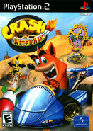 Cortex on the NTSC-U box art of Crash Nitro Kart