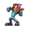 Crash's Glowing Skeleton skin