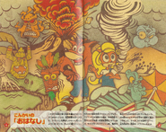 Promotional artwork featuring the Elementals for Crash Bandicoot: The Wrath of Cortex.