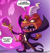 Ripto as he appears in the Crash Team Rumble promotional comics.