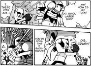 Cortex's ray gun in the Crash Bandicoot manga