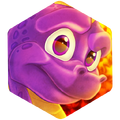 Spyro in the Grin emblem.