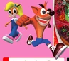 Japanese artwork of Crash and Coco