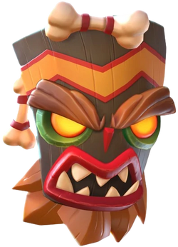 Uka Uka  Crash bandicoot, Cartoon network art, Crash bandicoot 2