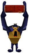 The gorilla's model in Cortex Strikes Back