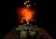 The end of the level.