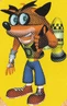 Japanese render of Crash with a jetpack