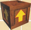 Japanese render of an Arrow Crate for The Wrath of Cortex.