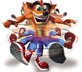 Render of Crash spinning for The Wrath of Cortex