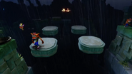 Fake Crash's location in the level