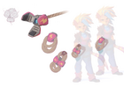 Concept art of Tawna's hookshot