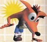 Render of Crash crawling from the Japanese manual