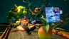 N. Brio, Crash, Coco and Dingodile in Waste Deep