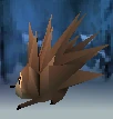 A porcupine ready to attack Crash