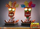 2017 Aku Aku and Golden Aku Aku First 4 Figures statues.